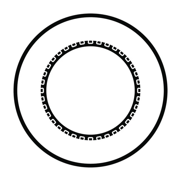 Kulatý Rám Kruhovým Tečkovaným Vektorovým Grafickým Designem — Stockový vektor