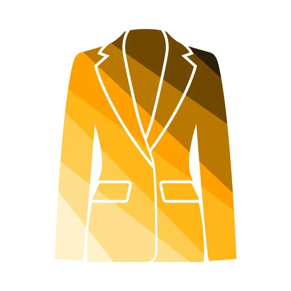 Άνθρωπος Σακάκι Εικονίδιο Επίπεδη Απεικόνιση Του Λογότυπου Φορέα Ρούχων — Διανυσματικό Αρχείο