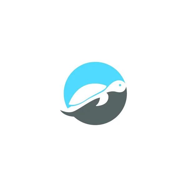 カメのロゴアイコンベクトルテンプレートイラストデザイン — ストックベクタ