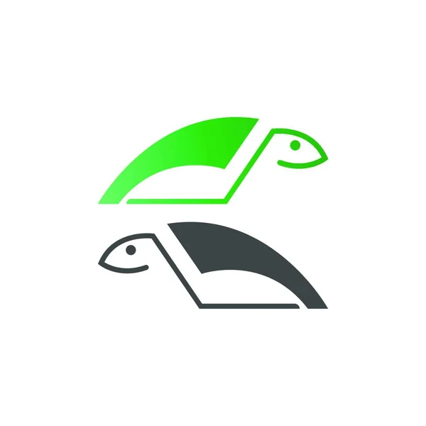 Sköldpadda Logotyp Ikon Vektor Mall Illustration Design — Stock vektor