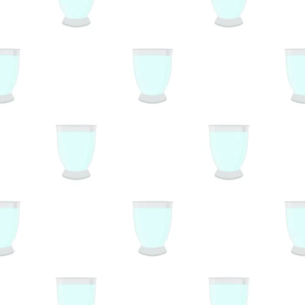 Illustration Tema Färgad Uppsättning Identiska Typer Glas Koppar För Dricksvatten — Stock vektor