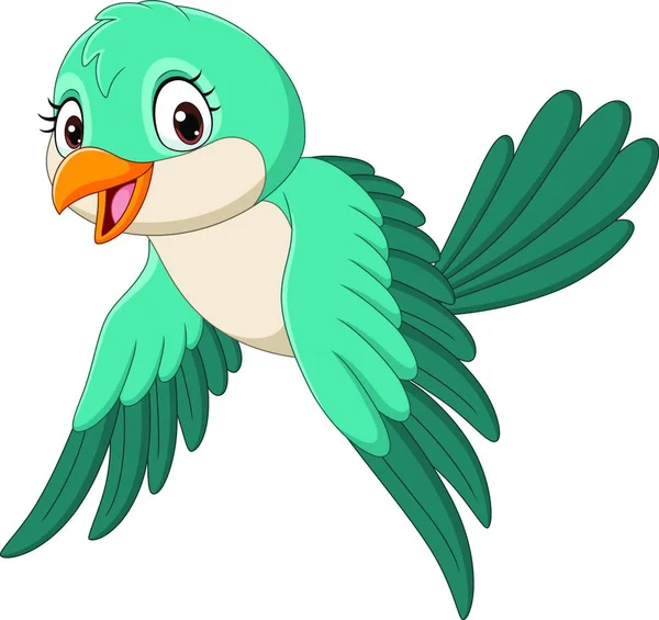 Ilustrace Roztomilého Ptáka Kreslené — Stockový vektor