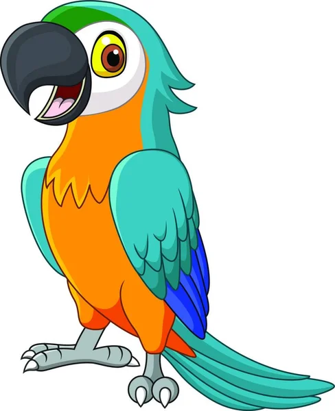 Векторна Ілюстрація Милого Папуги — стоковий вектор