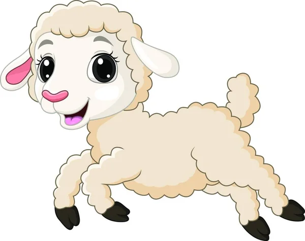 Ilustracja Cute Owiec — Wektor stockowy