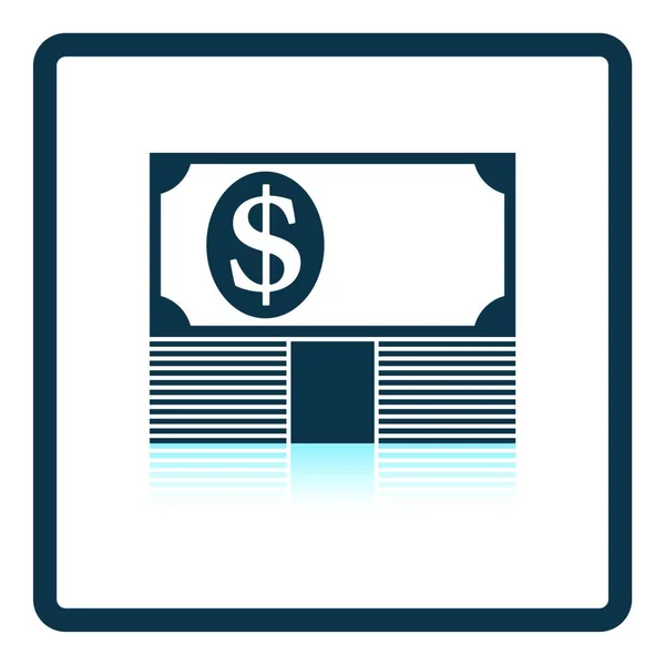 Dollar Icône Billet Illustration Vectorielle — Image vectorielle