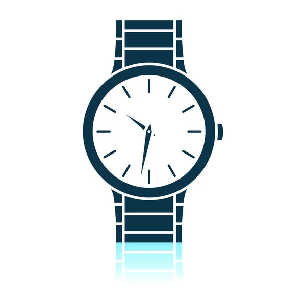 Icono Del Reloj Pulsera Ilustración Vectorial — Vector de stock