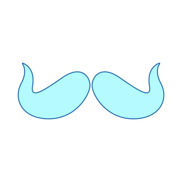 Mustache Icon Design Vector Illustration Eps10 Graphic — Stock Vector