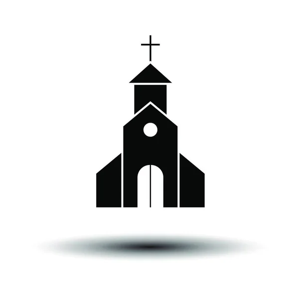 Icono Iglesia Vector Aislado Sobre Fondo Blanco Cruz Cristiana Signo — Vector de stock
