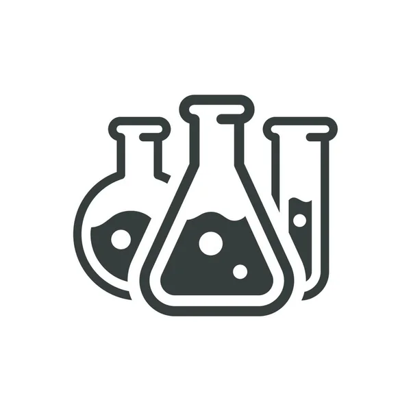 化学研究室のフラスコ科学記号 — ストックベクタ