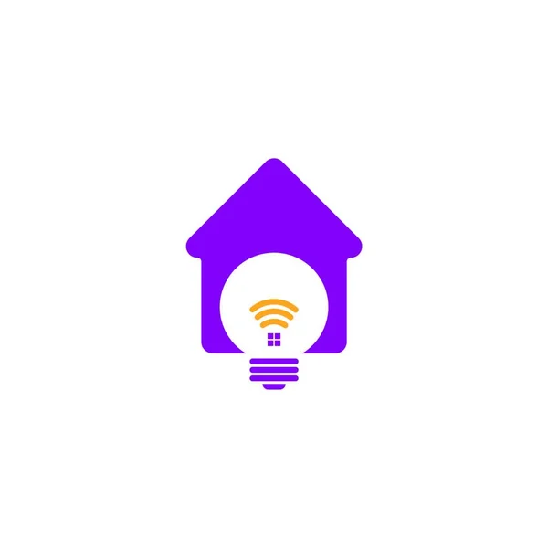 Smart Home Logo Icon Design Konzept Illustration — Stockvektor
