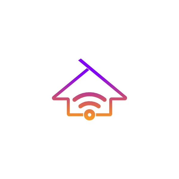 Illustrazione Del Concetto Design Icona Logo Smart Home — Vettoriale Stock
