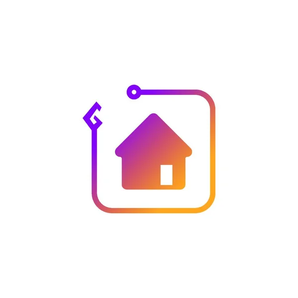 Ilustracja Projektu Ikony Smart Home — Wektor stockowy