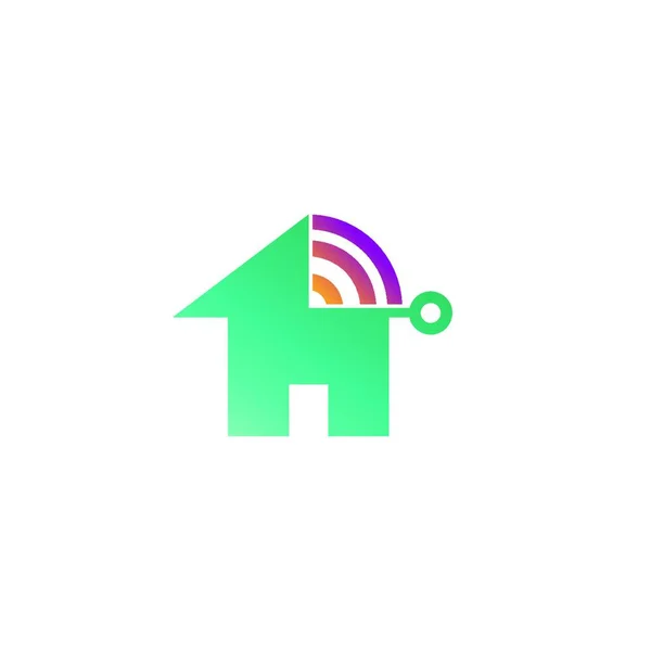 Ілюстрація Концепції Дизайну Логотипу Smart Home — стоковий вектор