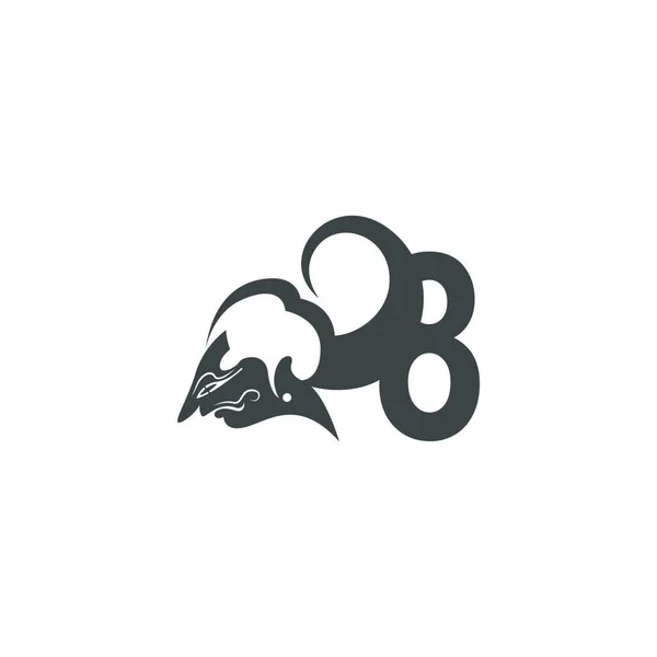 Javanische Puppe Symbol Mit Zahlen Logo Design Vektor — Stockvektor