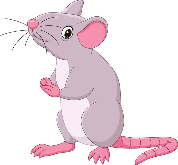 Vektorová Ilustrace Roztomilé Myši — Stockový vektor