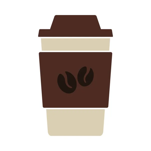 Kávécsésze Ikon Vektor Illusztráció Grafika Tervezés — Stock Vector