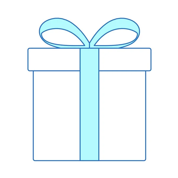 Caja Regalo Icono Vector Ilustración Diseño — Archivo Imágenes Vectoriales