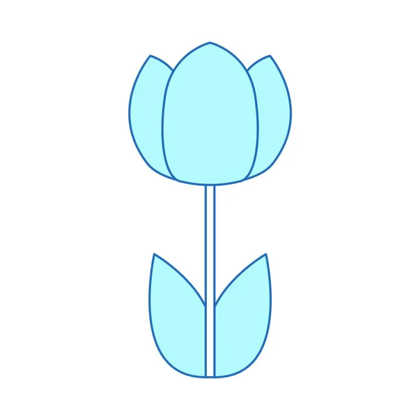 Güzel Çiçek Ikonu Vektör Illüstrasyon Tasarımı — Stok Vektör