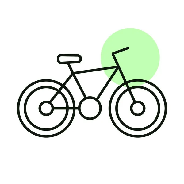 자전거 아이콘 표지판이야 사이트 디자인 그래프 — 스톡 벡터