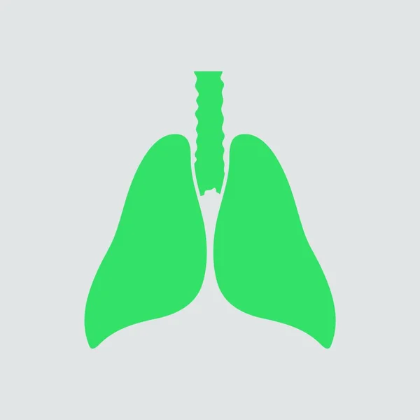Tüdő Ikon Lapos Illusztrációja Tüdő Vektor Ikonok Web — Stock Vector