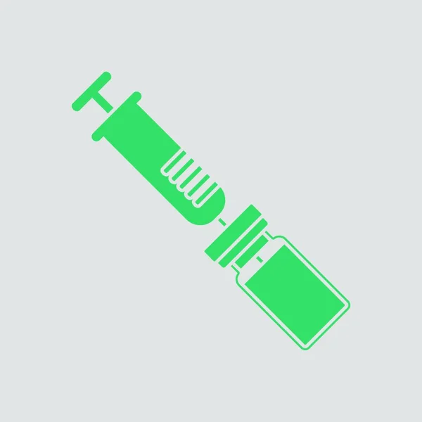Medical Syringe Icon Vector Illustration — Stock Vector