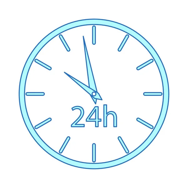 Ilustración Vectorial Icono Reloj — Vector de stock