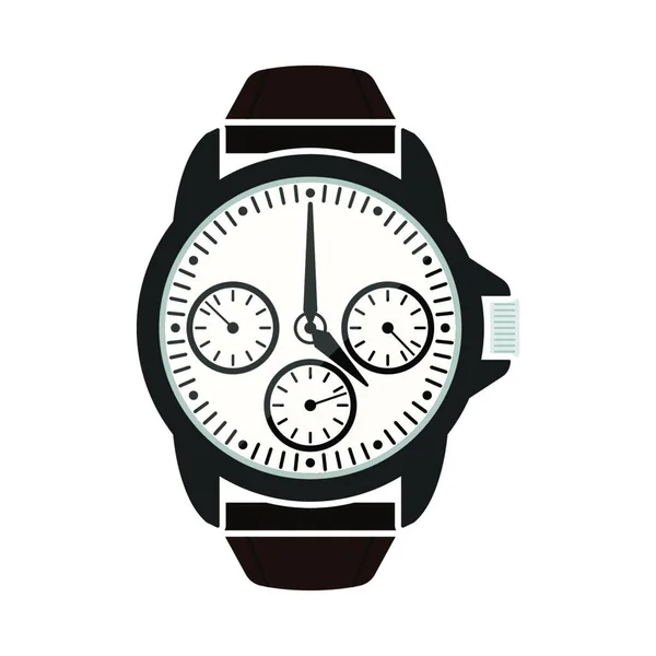 Reloj Pulsera Icono Sobre Fondo Blanco — Vector de stock