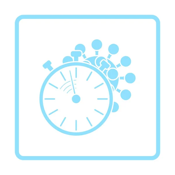 Zeitmanagement Ikone Uhr Timer Zeichen Vektorillustration — Stockvektor