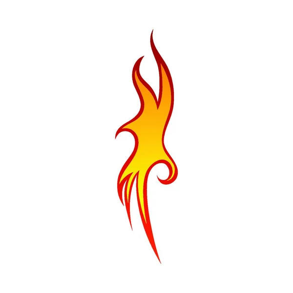 Fire Flame Logo Design Vector Template — Stock Vector