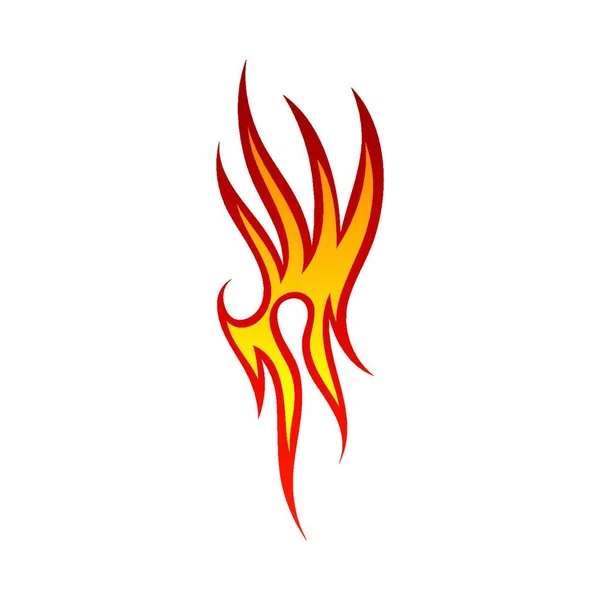 Modello Vettoriale Progettazione Del Logo Fire Flame — Vettoriale Stock