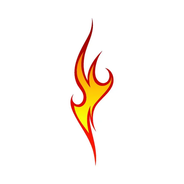 Modello Vettoriale Progettazione Del Logo Fire Flame — Vettoriale Stock