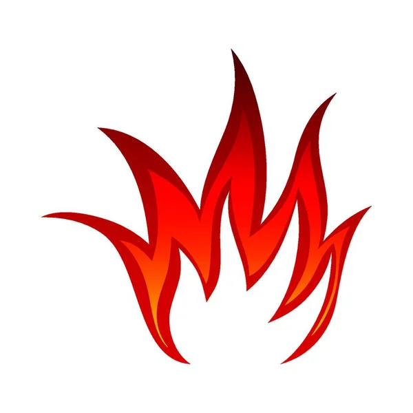 Значок Огненного Огня Векторная Иллюстрация — стоковый вектор