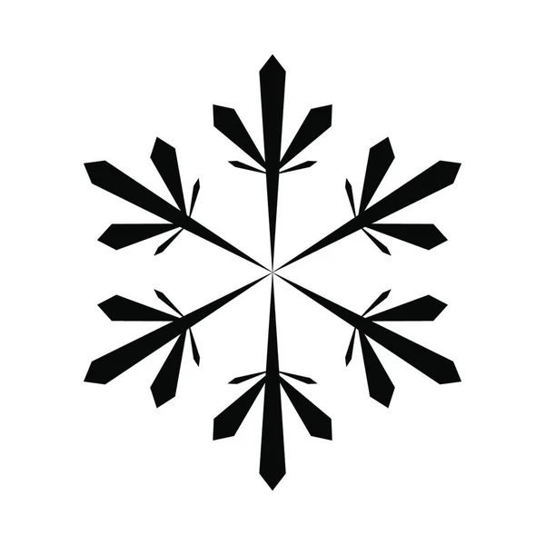 Schneeflockensymbol Flache Illustration Von Winter Schnee Vektorsymbolen Für Das Web — Stockvektor