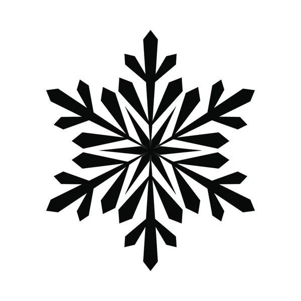 Schneeflockensymbol Flache Illustration Von Winter Schnee Vektorsymbolen Für Das Web — Stockvektor