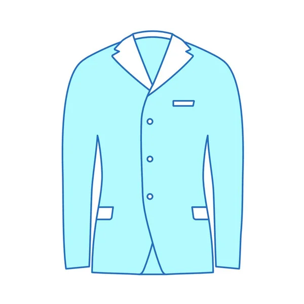 Hombre Con Icono Chaqueta Ilustración Vectorial — Archivo Imágenes Vectoriales