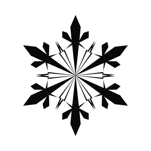 Значок Снежинки Векторная Иллюстрация — стоковый вектор