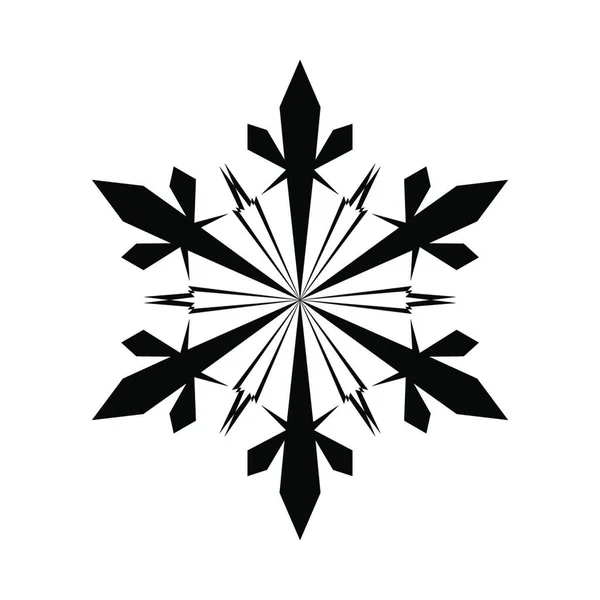 Schneeflockensymbol Vektorillustration — Stockvektor