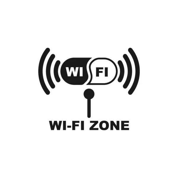 Zona Wifi Vector Ilustración Icono Diseño — Vector de stock