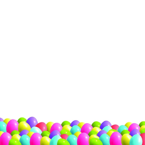Barevné Balónky Izolované Bílém Pozadí — Stockový vektor