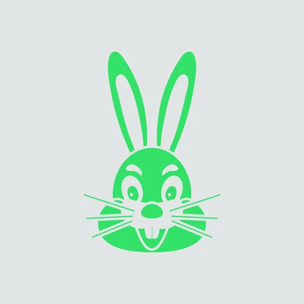Rabbit Icon Flat Illustration Bunny Vector Icons Web — Stock Vector