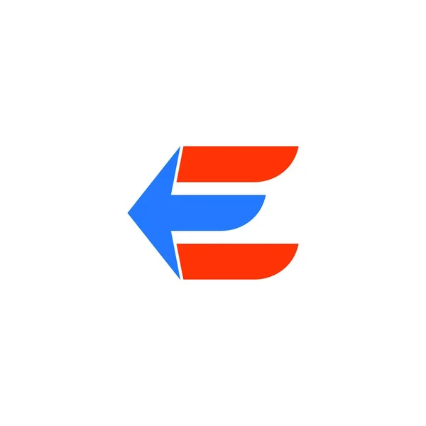 Eロゴアイコンデザインベクトルイラストテンプレート — ストックベクタ