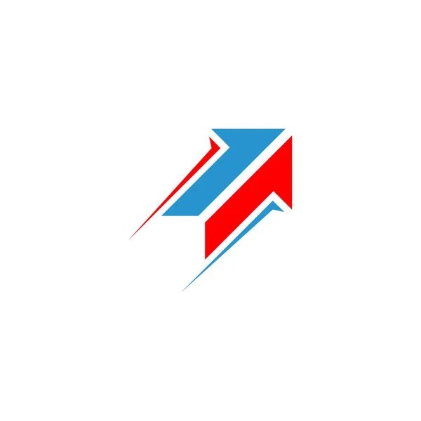 Ícone Seta Ilustração Vetorial Logo Template Design — Vetor de Stock