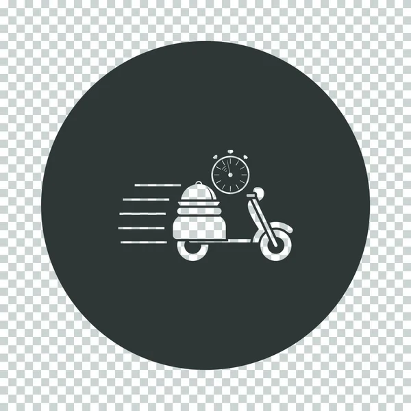 Vector Icono Bicicleta Señal Comida Rápida Ilustración Símbolo Aislado — Vector de stock