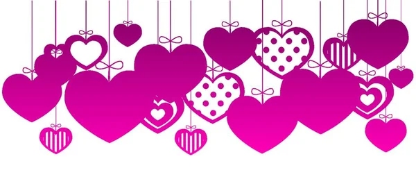 Día San Valentín Corazón Amor San Valentín Cumpleaños Boda Fiesta — Archivo Imágenes Vectoriales