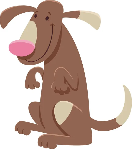 Αστεία Καρτούν Εικονογράφηση Στίγματα Σκύλος Ζώων Χαρακτήρα — Διανυσματικό Αρχείο