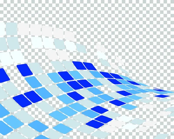 Abstracte Achtergrond Met Blauwe Vierkanten — Stockvector