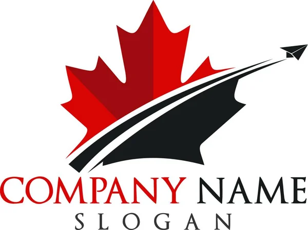 Canada Flag Logo Vector — Stock Vector