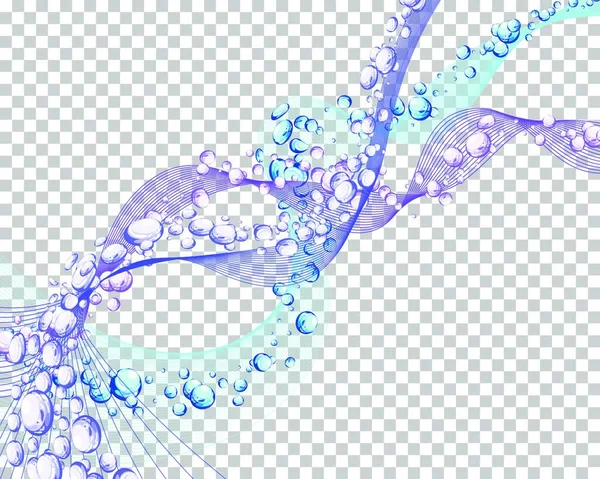 水の泡だ ベクターイラスト — ストックベクタ