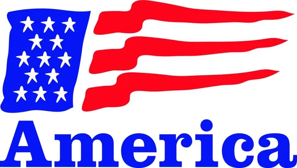 Usa Vlag Achtergrond Van Nationale Vlaggen Van Verenigde Staten Van — Stockvector