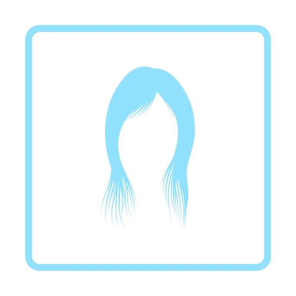Női Arc Ikon Női Profil Szimbólum Vektor Illusztráció — Stock Vector